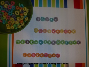25 Fruit Loop Activities from Suzy Homeschooler, patterning (2)